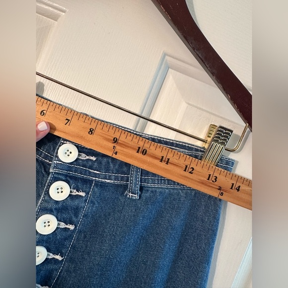 BDG Urban Outfitters 26 Super Wide Button Fly Hi Waist 70’s Hippie Flower Child - Picture 6 of 11